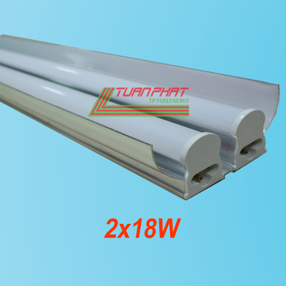 Led T5 Đôi Có Chóa Tích Hợp 2x18W